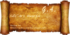 Gödri Avarka névjegykártya